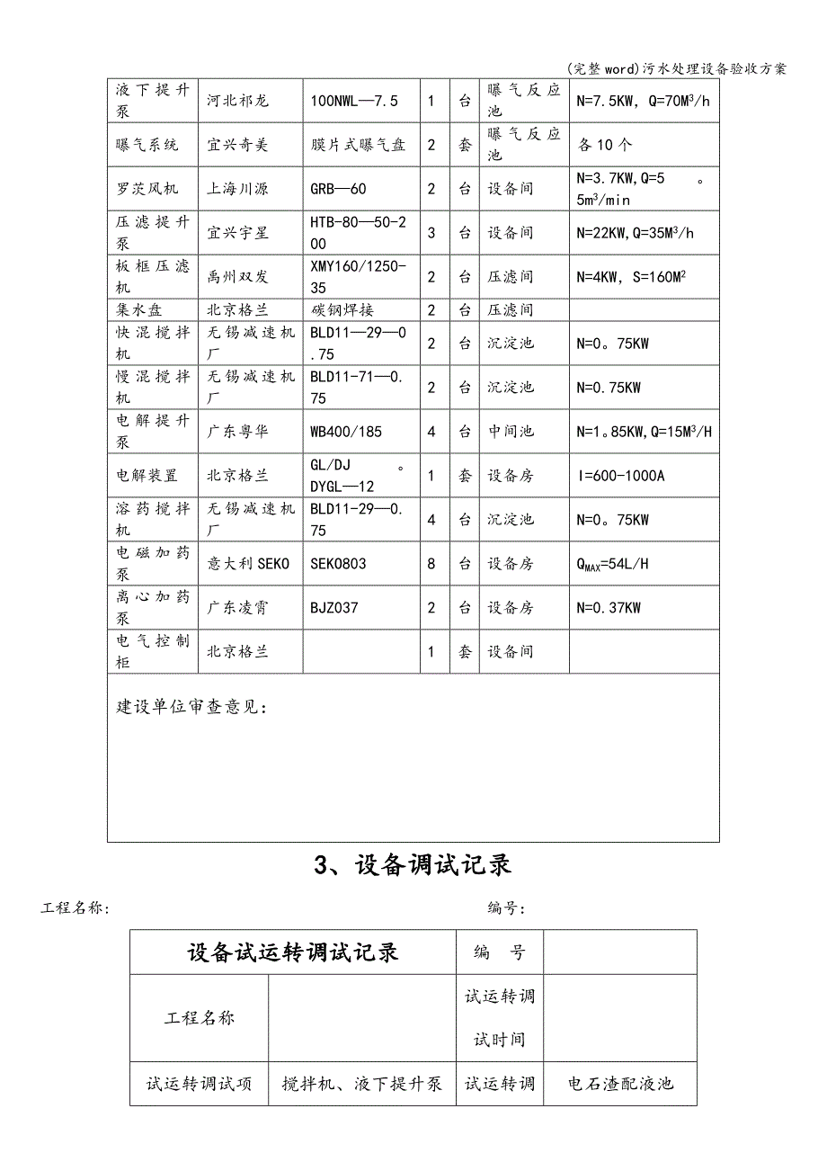 (完整word)污水处理设备验收方案.doc_第4页