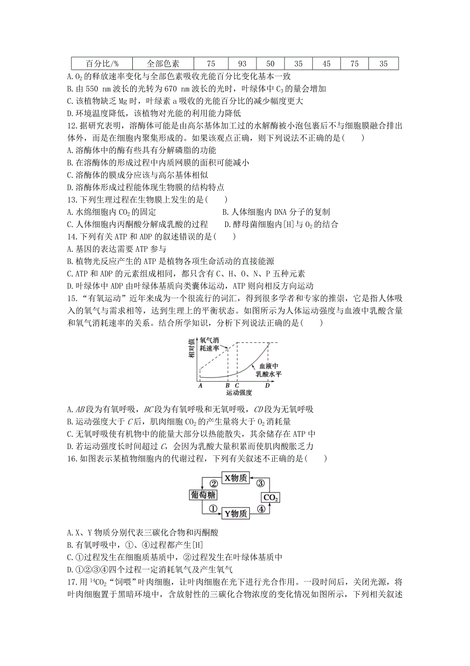 湖南省郴州市湘南中学2019届高三生物上学期期中试题_第3页