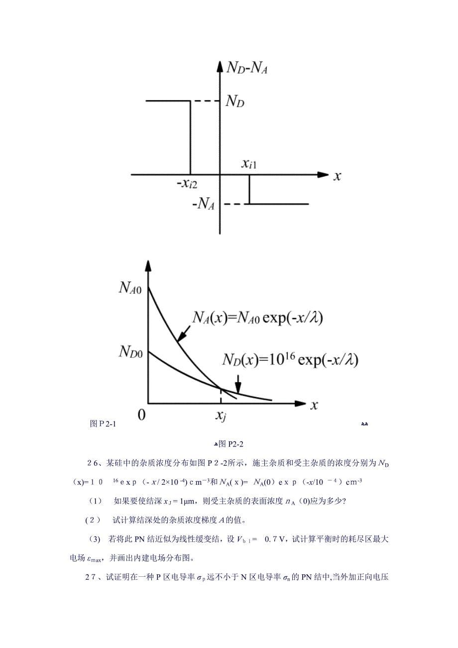 电子科技大学微电子器件习题_第5页