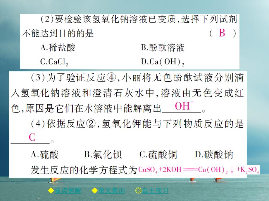 精品九年级化学下册第10单元酸和碱单元小结习题课件新版新人教版精品ppt课件_第4页