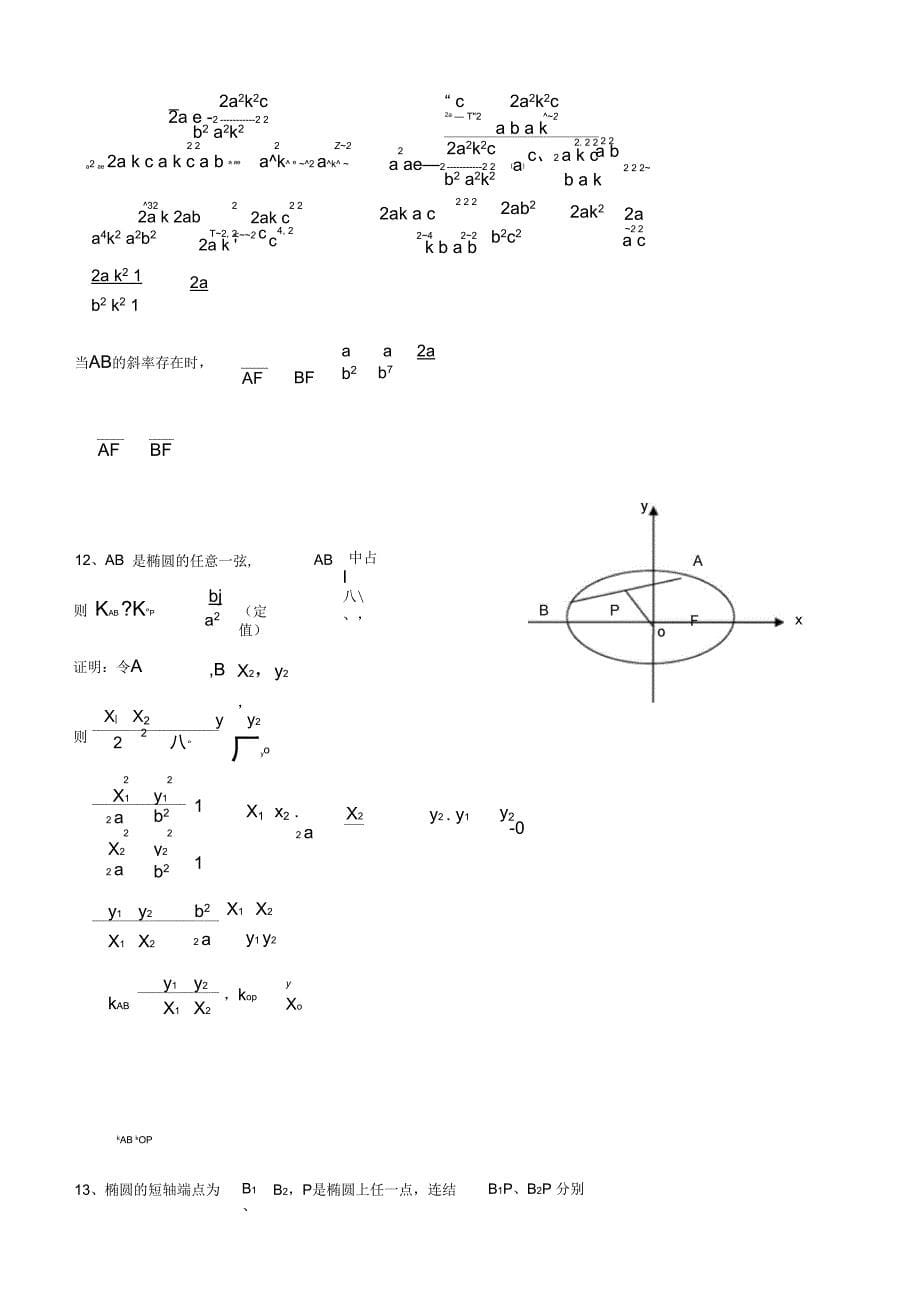 圆锥曲线几何性质总汇_第5页