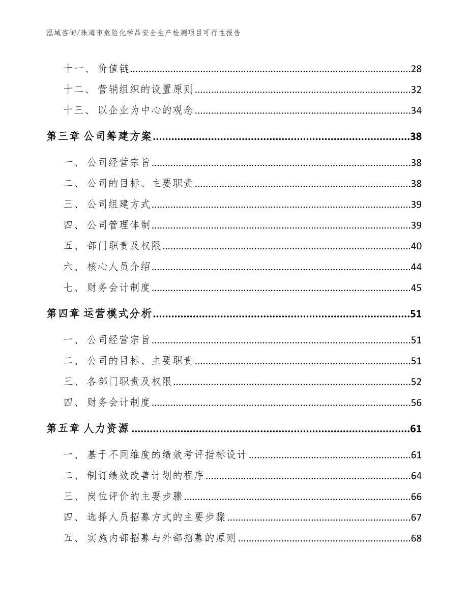 珠海市危险化学品安全生产检测项目可行性报告（模板）_第2页