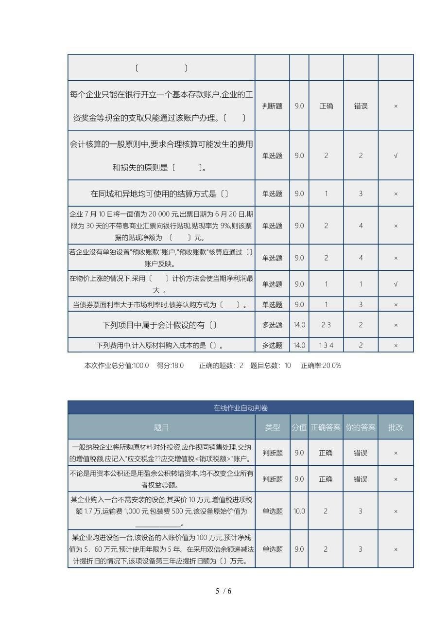 北理工网上作业1财务会计_第5页