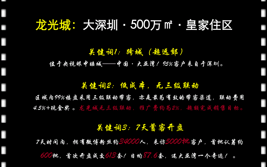 郊区大盘VPC制胜法则惠州龙光城“跨城低成本”营销分享_第1页