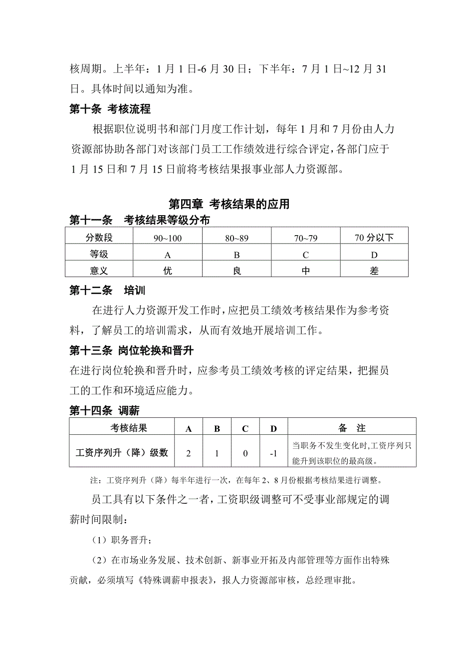 员工绩效考核管理制度d_第3页