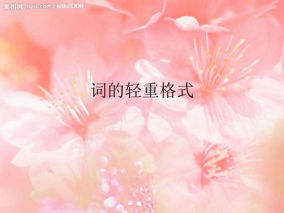 词的轻重格式_第1页
