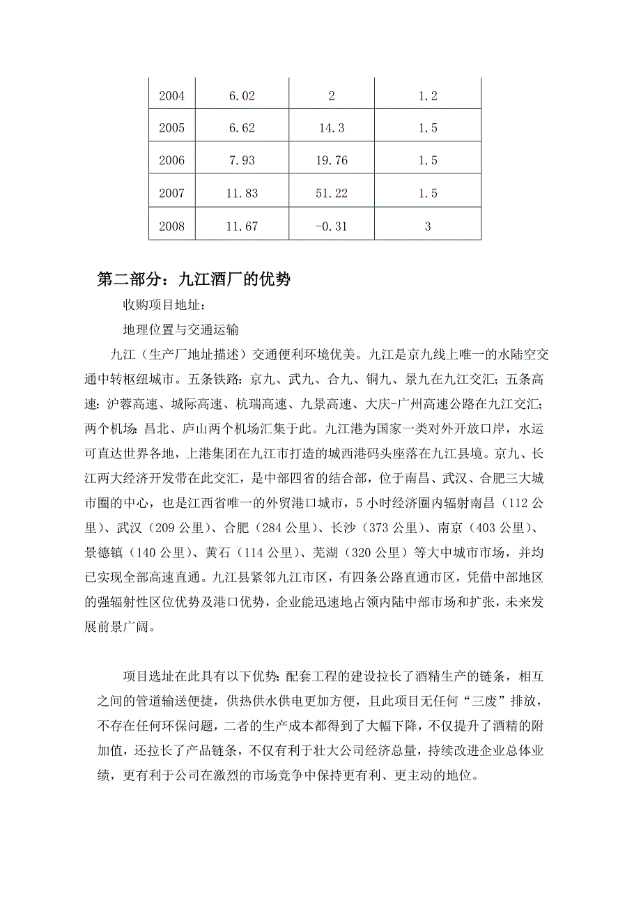 江西省九江市白酒收购项目可行性报告_第3页