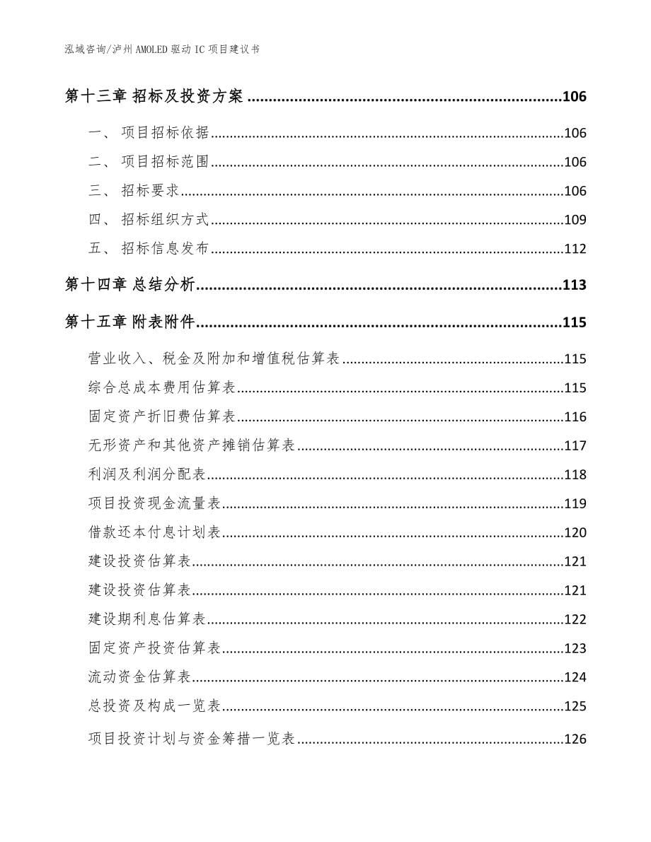 泸州AMOLED驱动IC项目建议书_第5页