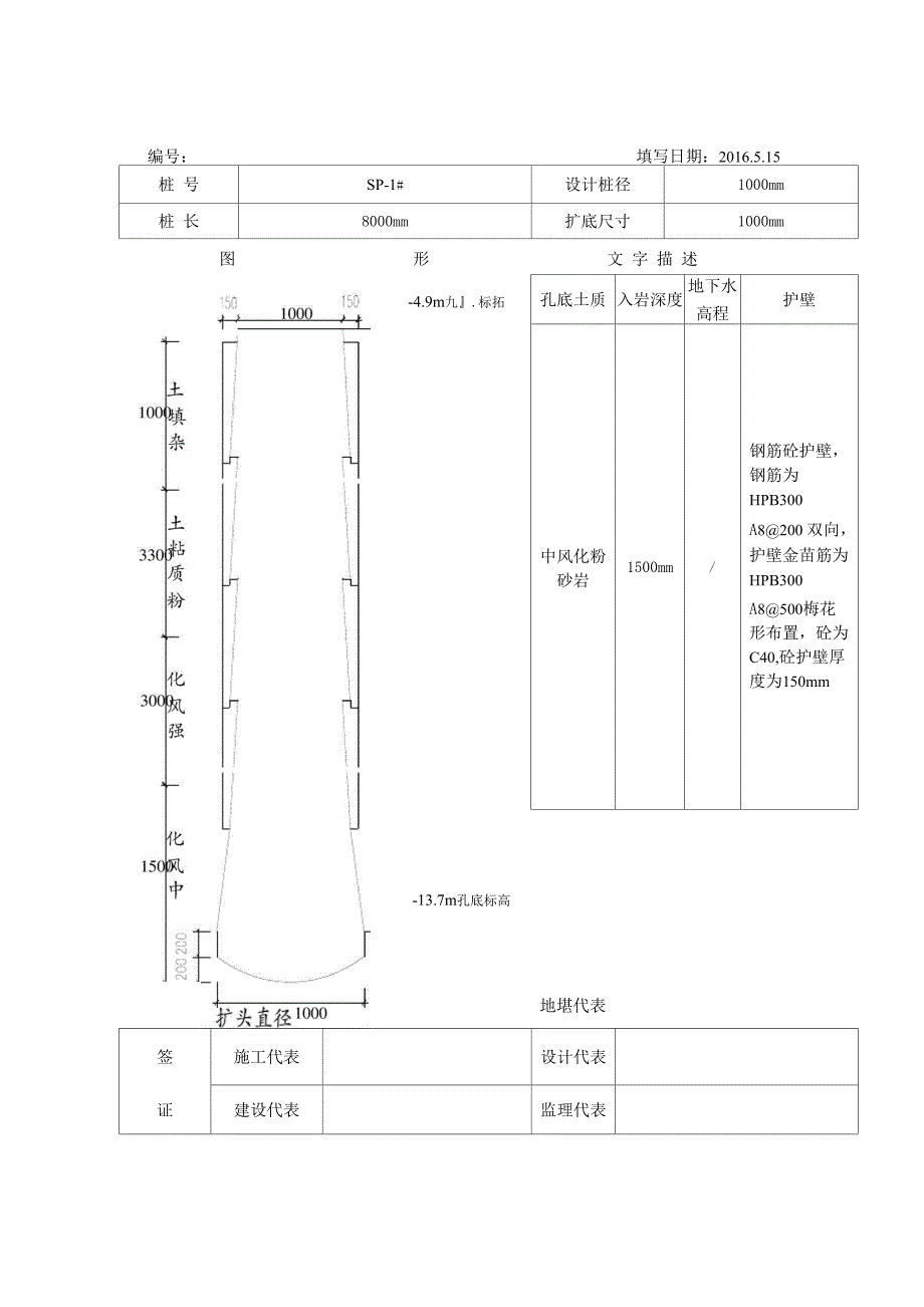 人工挖孔桩竖向描述记录资料_第2页