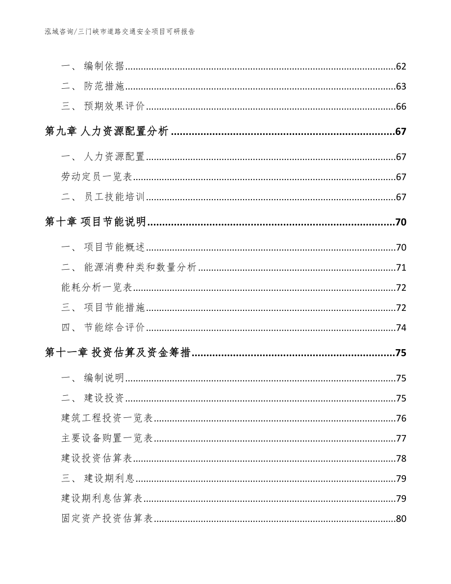 三门峡市道路交通安全项目可研报告（范文）_第3页