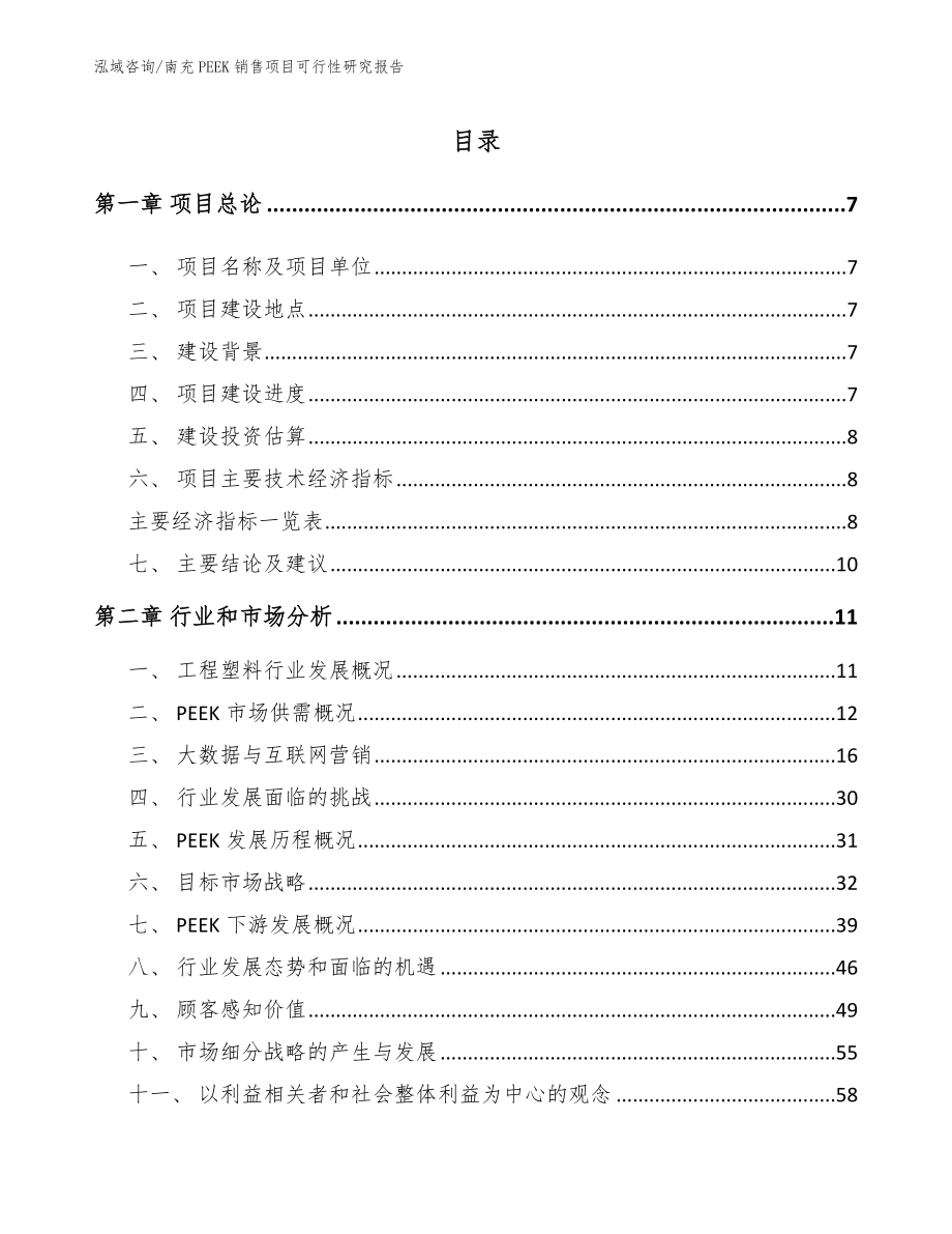 南充PEEK销售项目可行性研究报告_模板范本_第2页