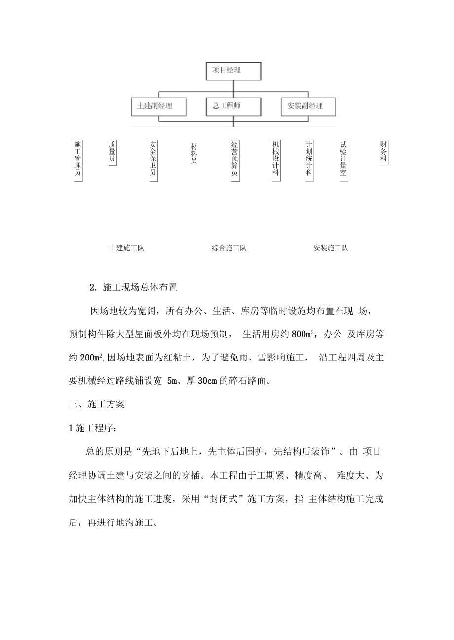 XX公司冲压厂房施工组织设计_第5页