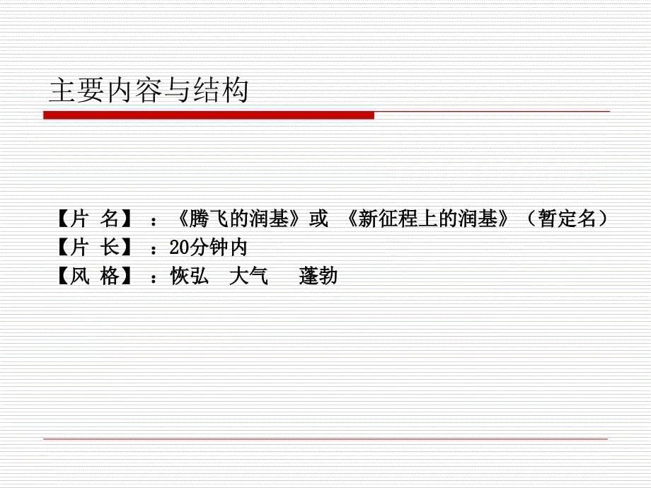 腾飞的润基宣传片策划文案_第5页