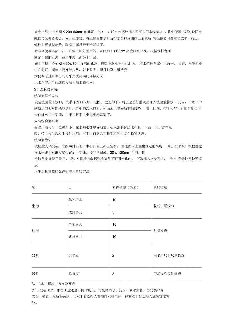 树脂厂区工程给排水消防工程施工方法_第5页