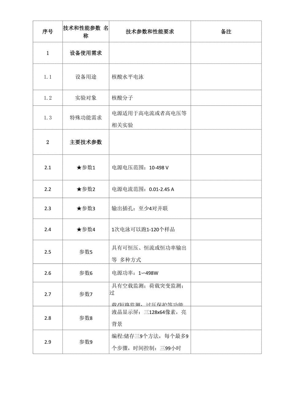 核酸电泳仪技术要求_第5页