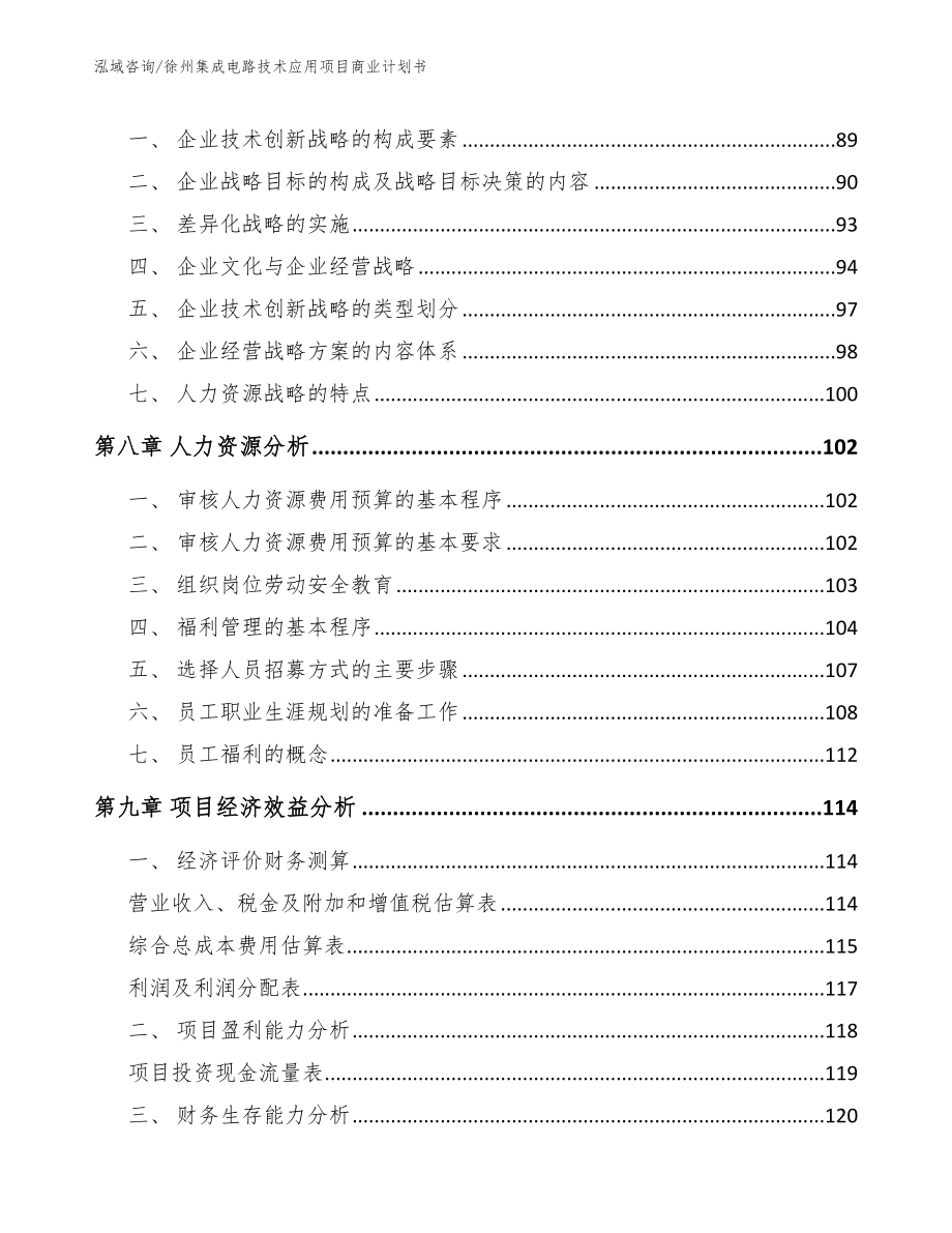 徐州集成电路技术应用项目商业计划书_第3页