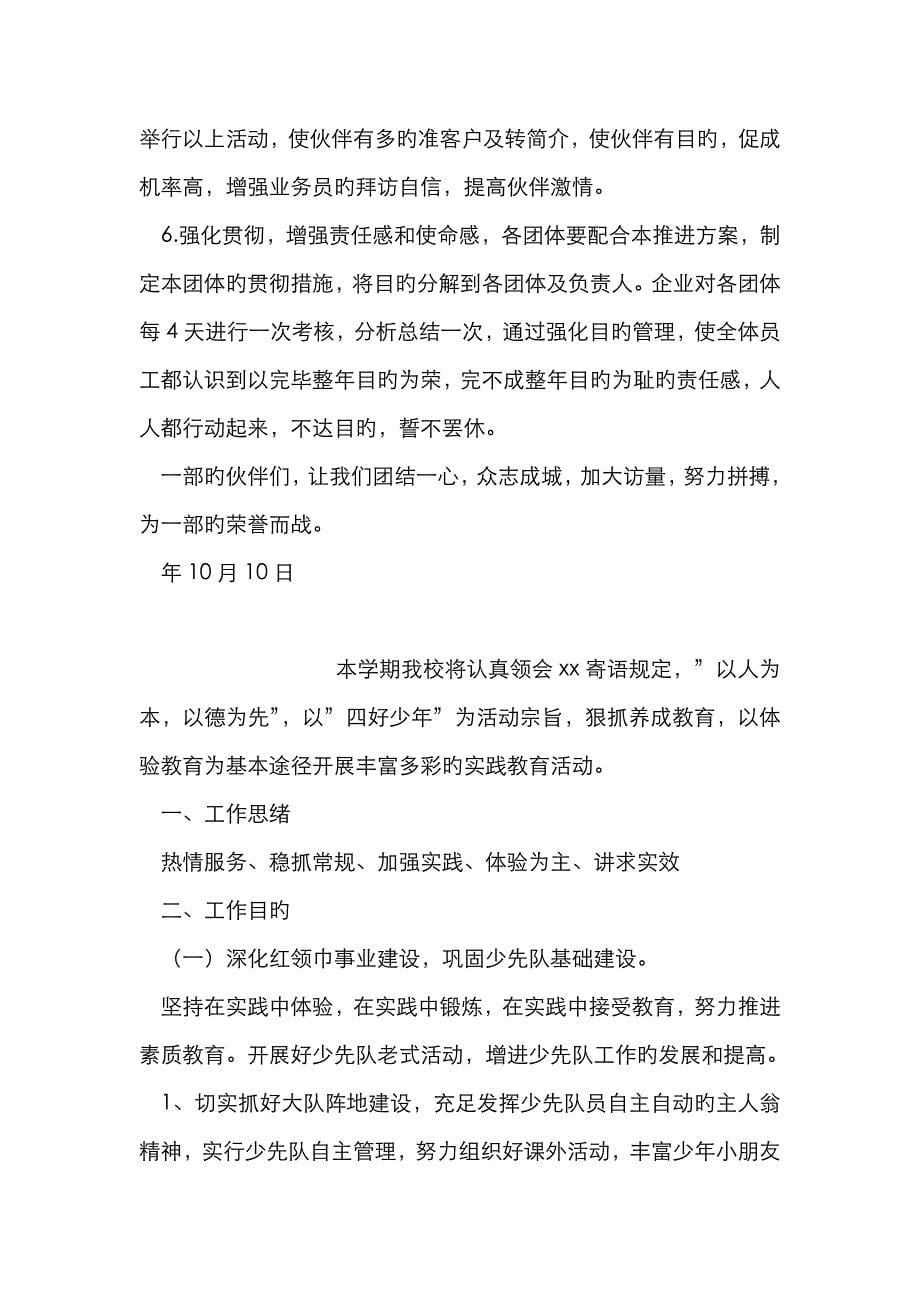 公司营销企划方案_第5页