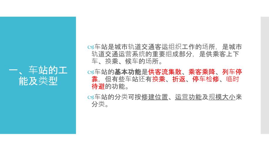 项目一-城市轨道交通车站认识(车站及其客运服务设课件_第3页