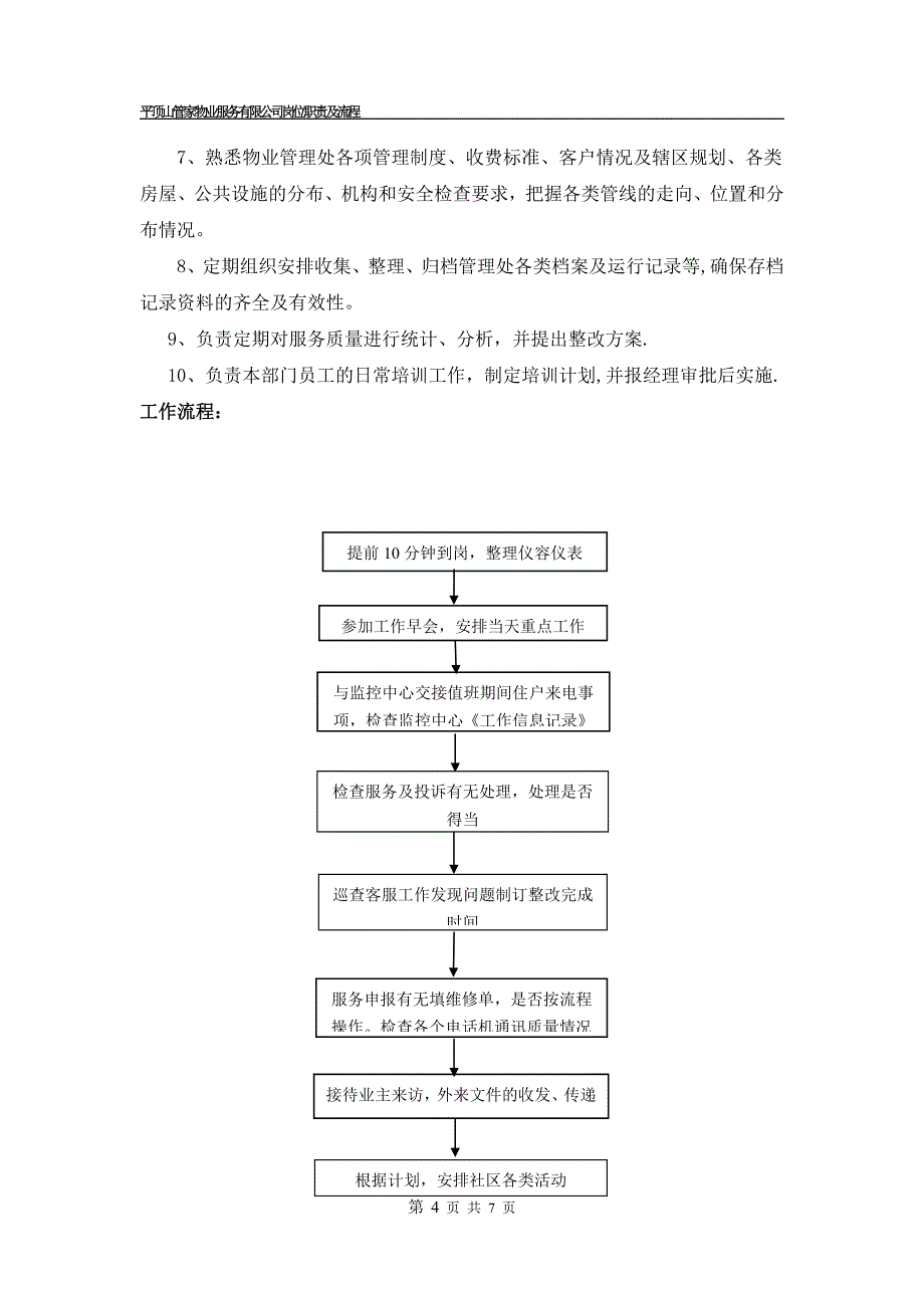 客服部岗位职责、工作流程_第4页