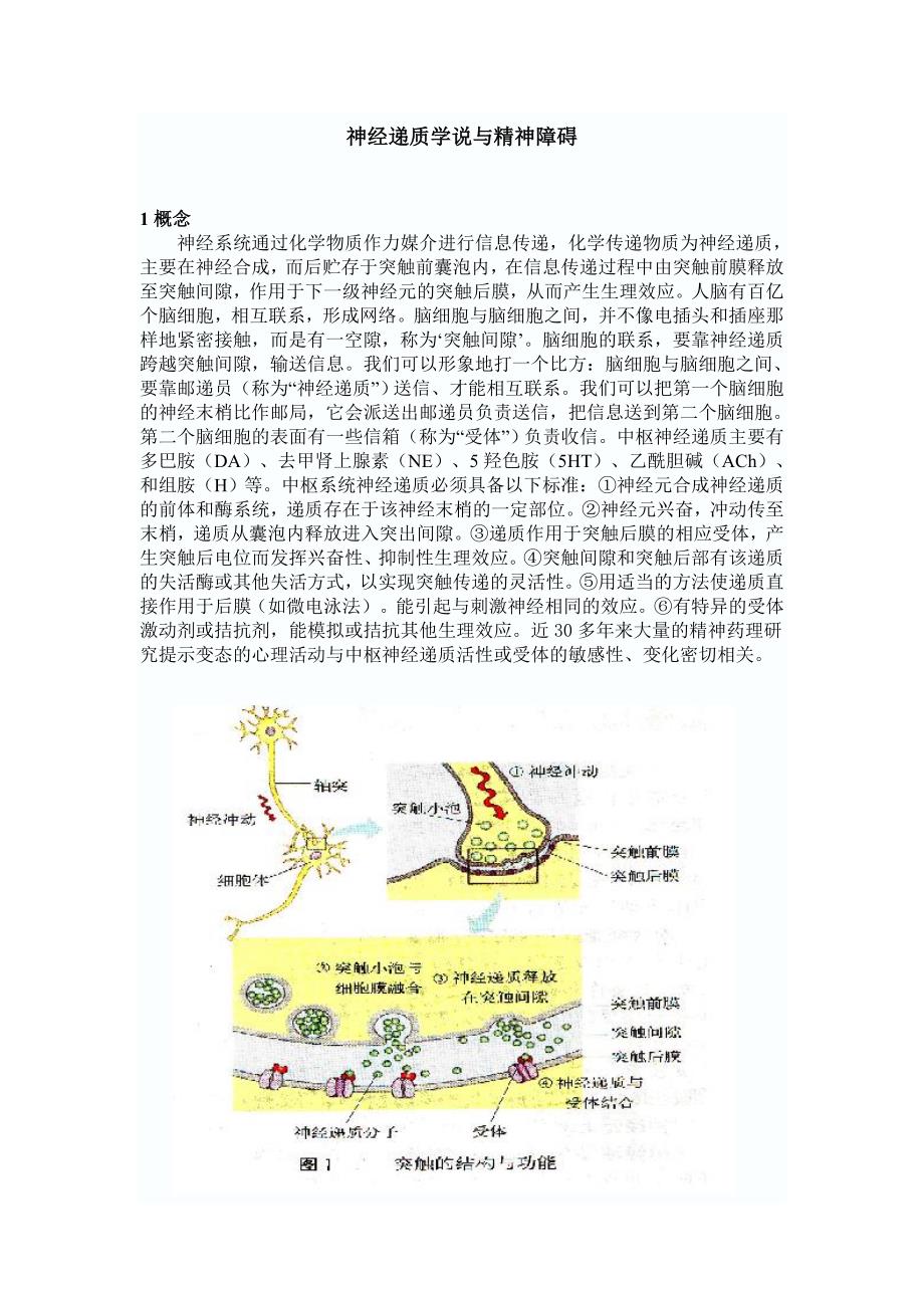 神经递质学说与精神障碍_第2页