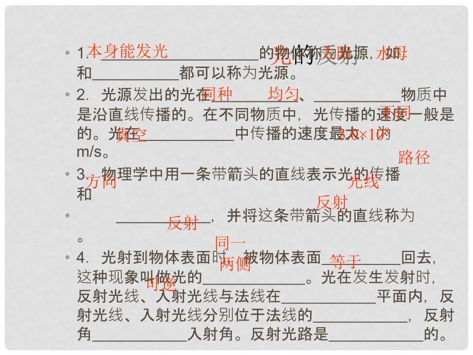 福建省中考物理总复习 第3章 多彩的光课件 （新版）沪科版_第2页