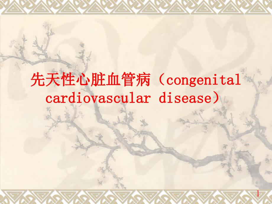 医学影像诊断学：先天性心脏血管病（congenital cardiovascular disease）_第1页