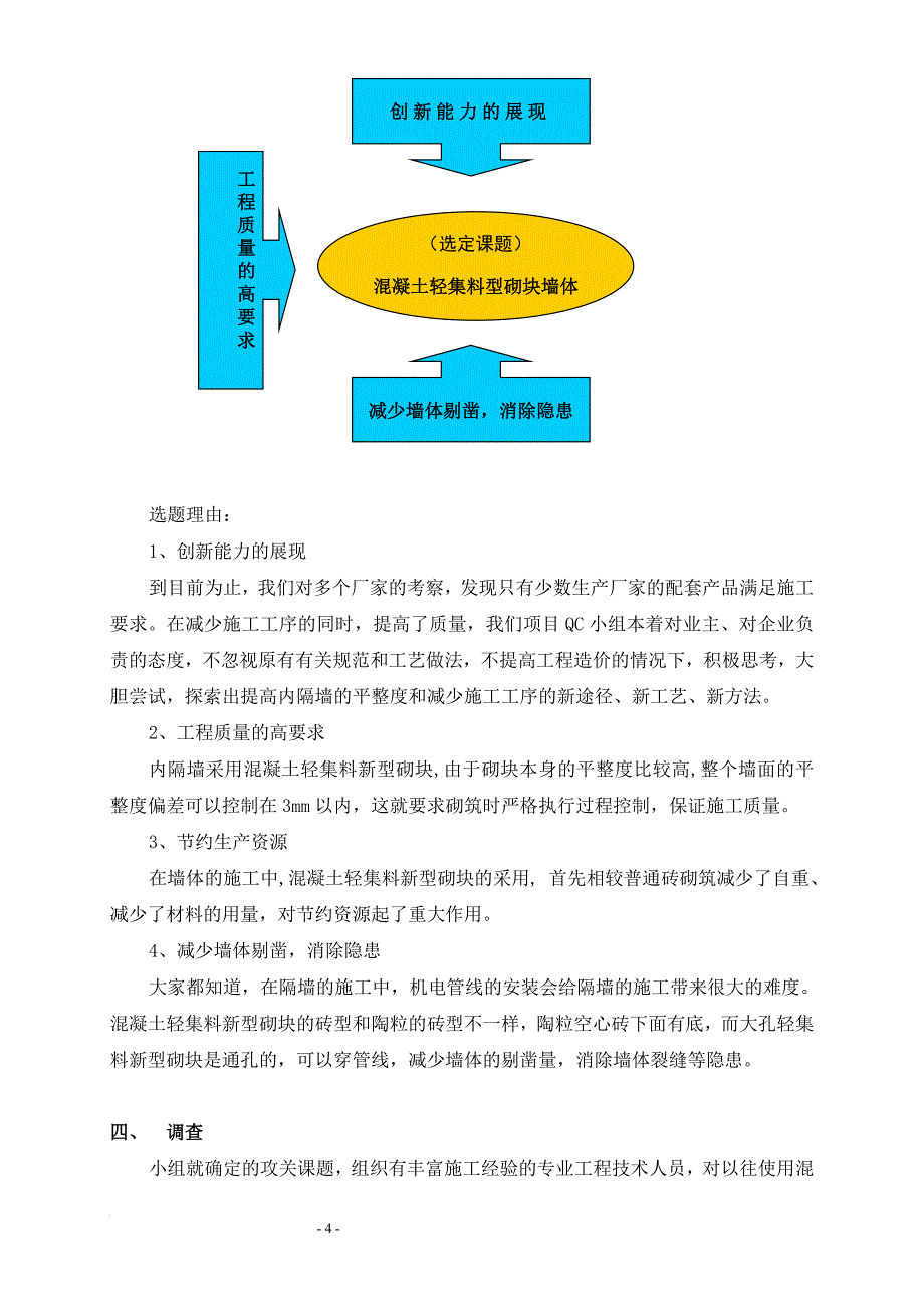 混凝土轻集料砌块墙体施工质量QC_第4页