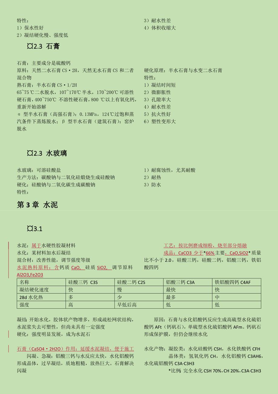 土木工程材料公式类_第2页