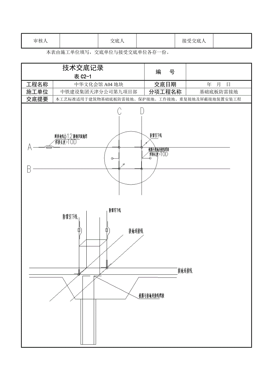 基础底板防雷接地交底_第2页