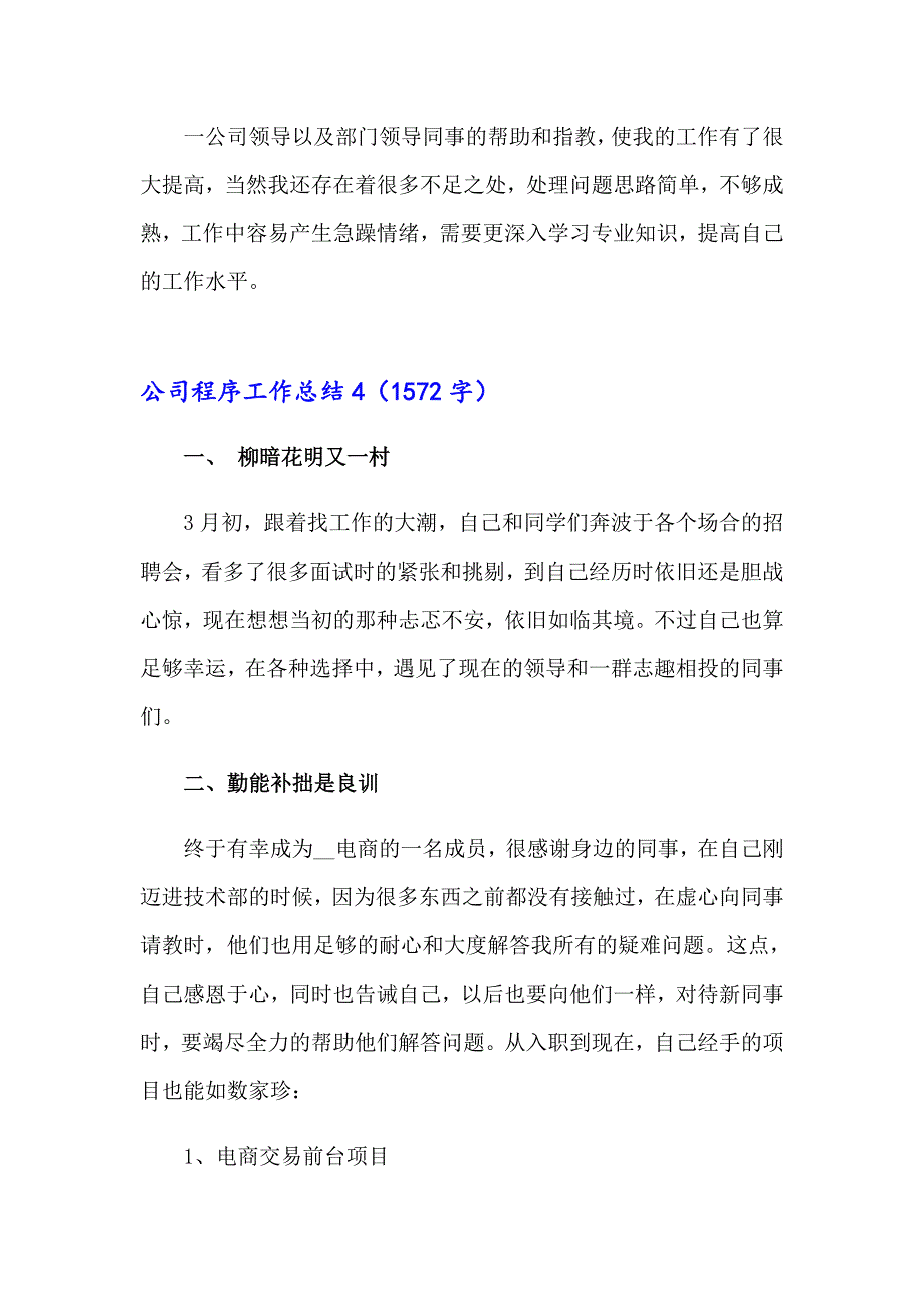 公司程序工作总结_第5页