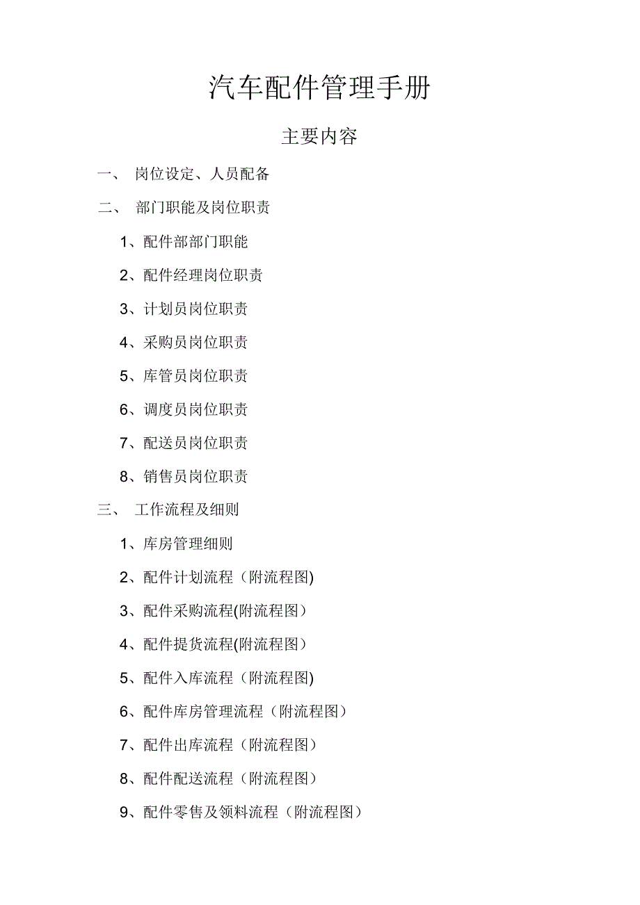 汽车配件管理手册_第1页