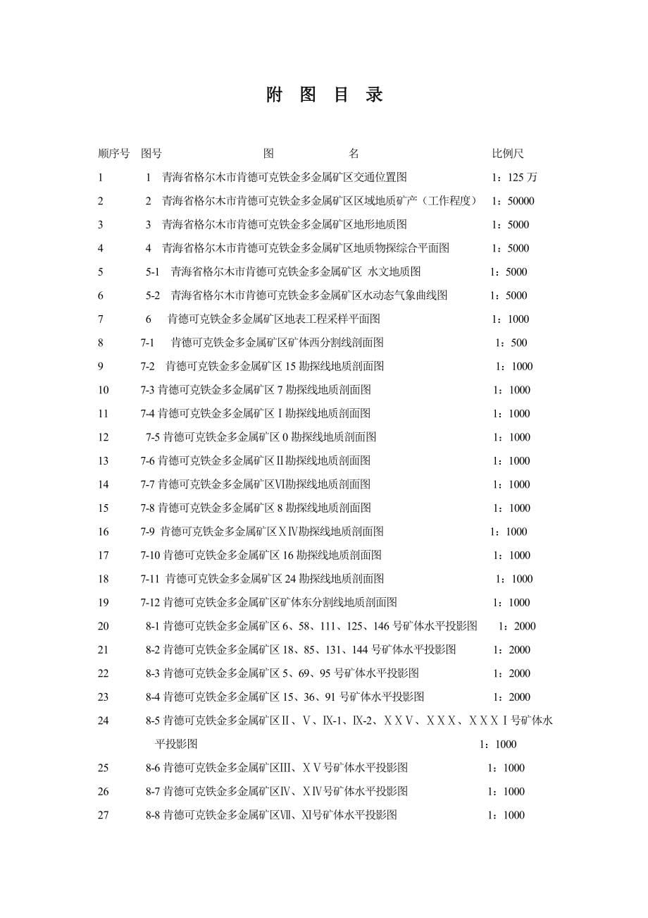 青海省格尔木市肯德可克矿区铁金多金属矿资源量估算报告_第5页