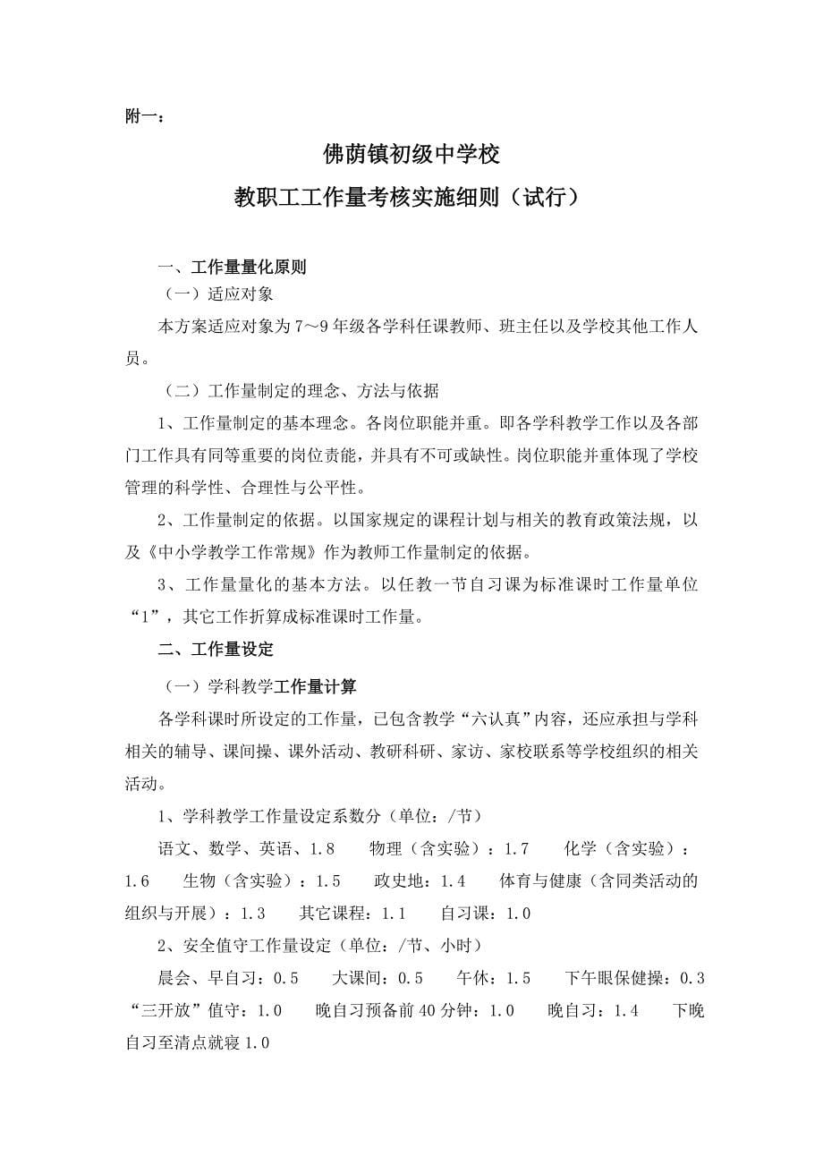 绩效分配及考核方案.doc_第5页