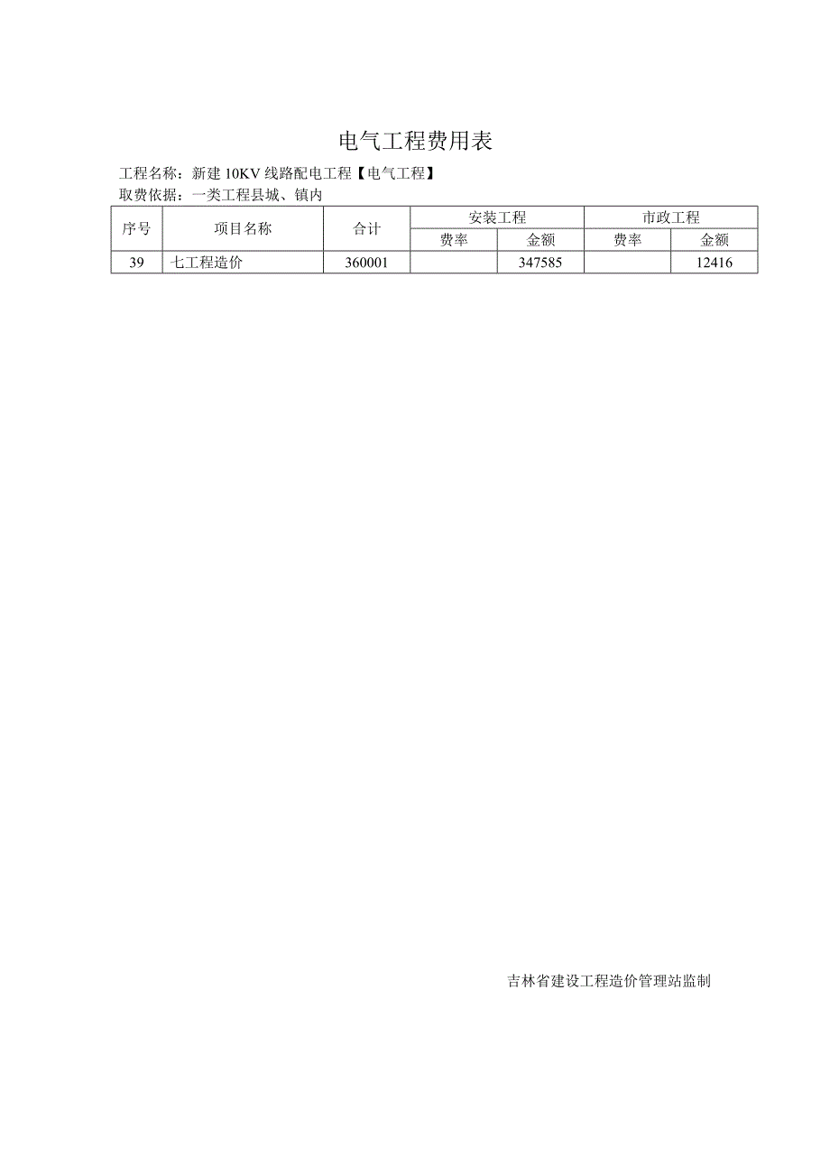 电力工程预算书_第4页