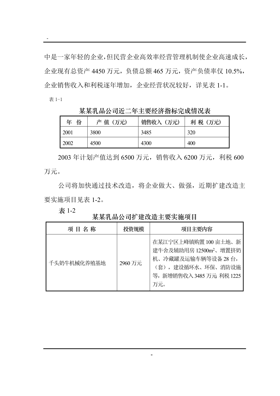 年产4万吨乳品深加工项目可行性建议书.doc_第3页