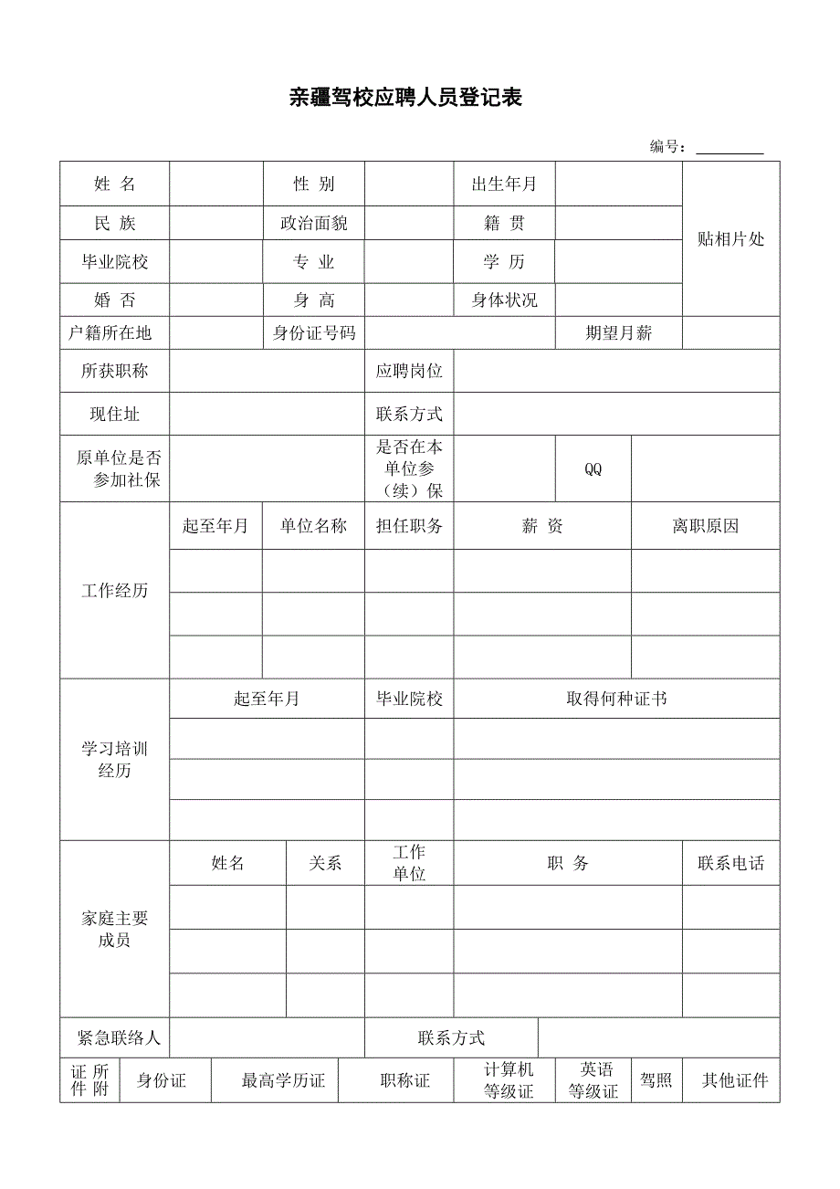 面试人员登记表_第1页