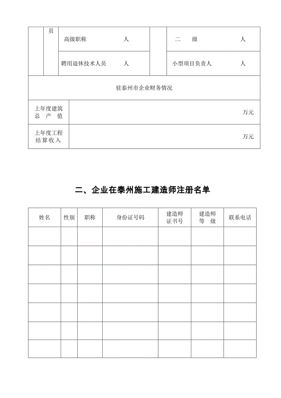 泰州市建筑业企业申领江苏省建筑业企业信用管理手册登记表_第4页