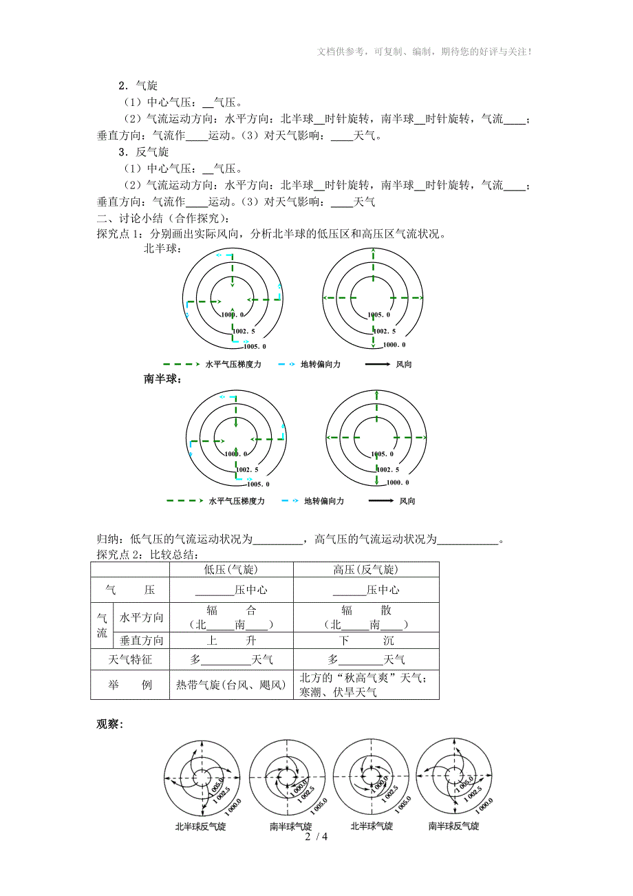 大气圈与天气、气候-常见天气系统_第2页