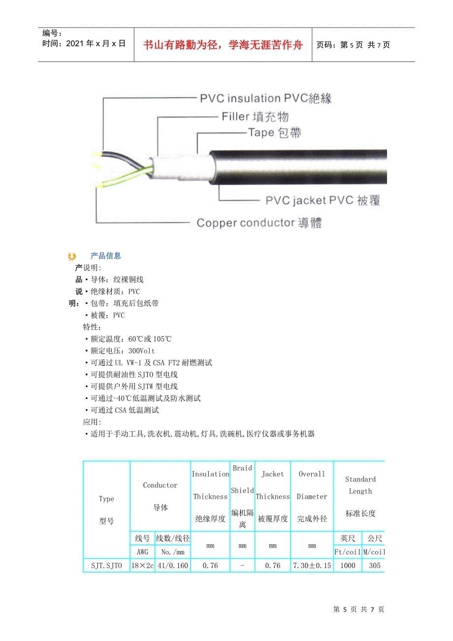 AWG美标电线规格_第5页