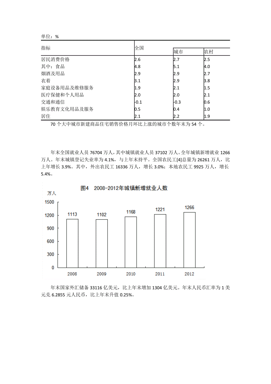 2012年全国国民经济和社会发展统计公报_第2页