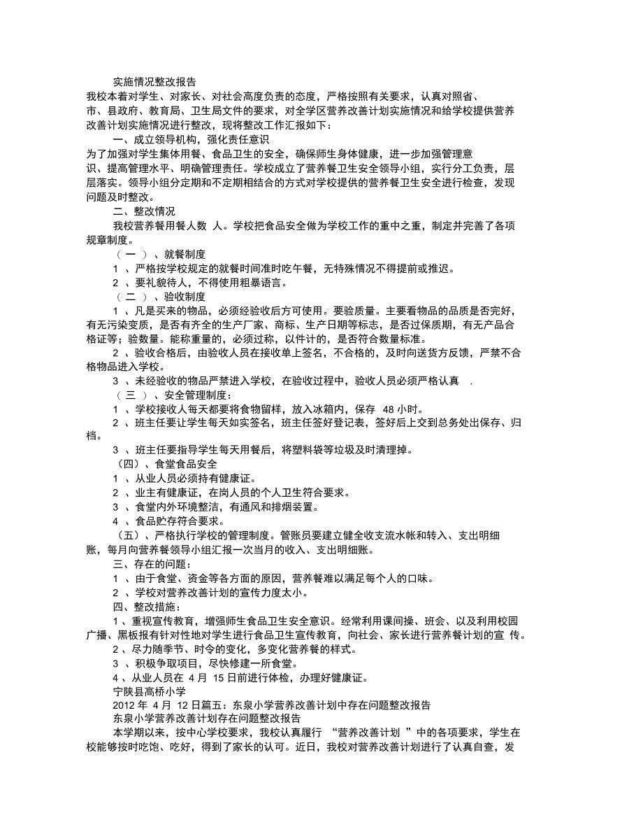 营养改善计划整改报告_第5页