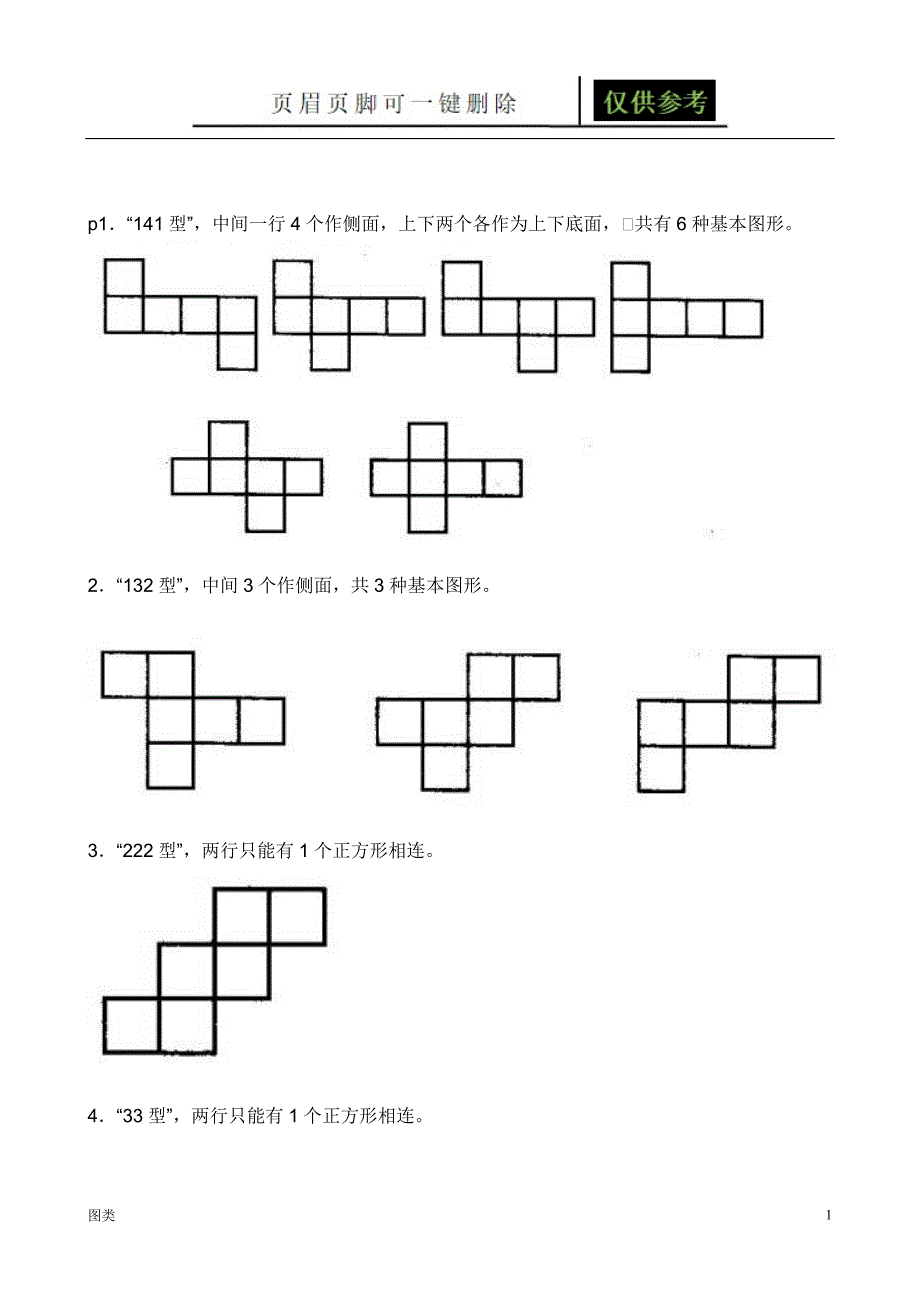 正方体展开图及相对面[图文借鉴]_第1页