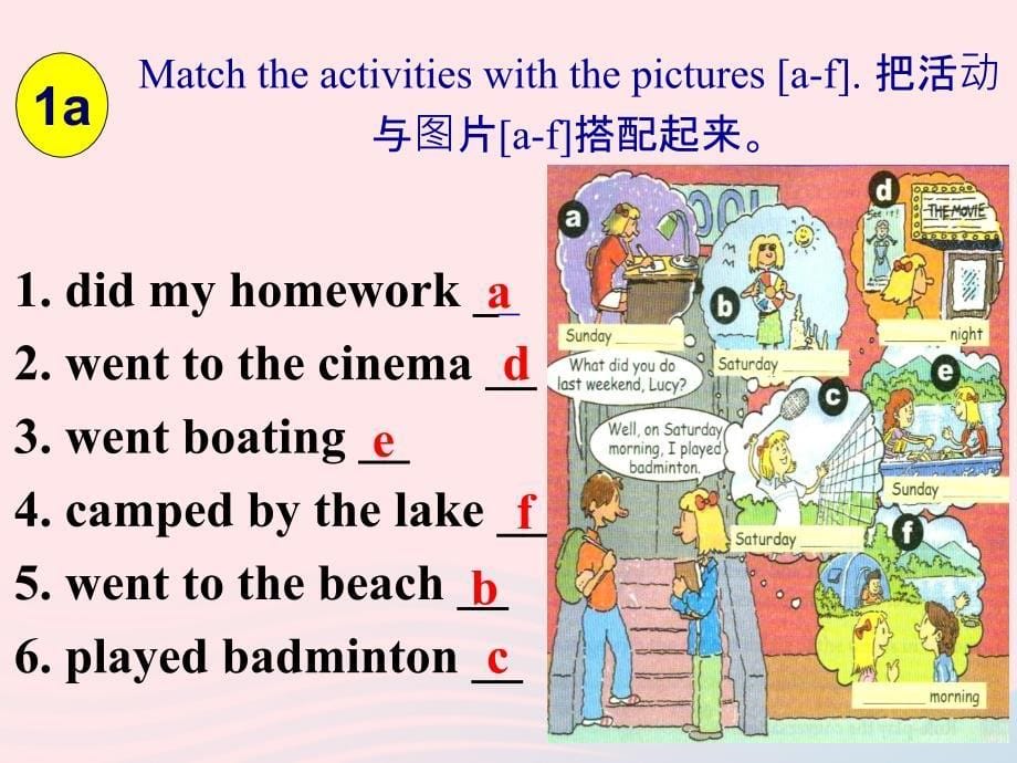 最新Unit12WhatdidyoudolastweekendPeriod1课件2_第5页