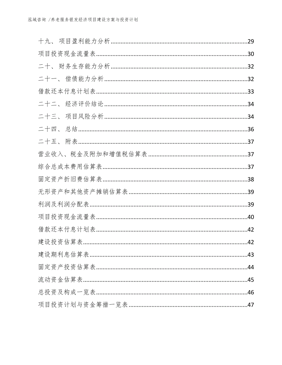 养老服务银发经济项目建设方案与投资计划_第3页