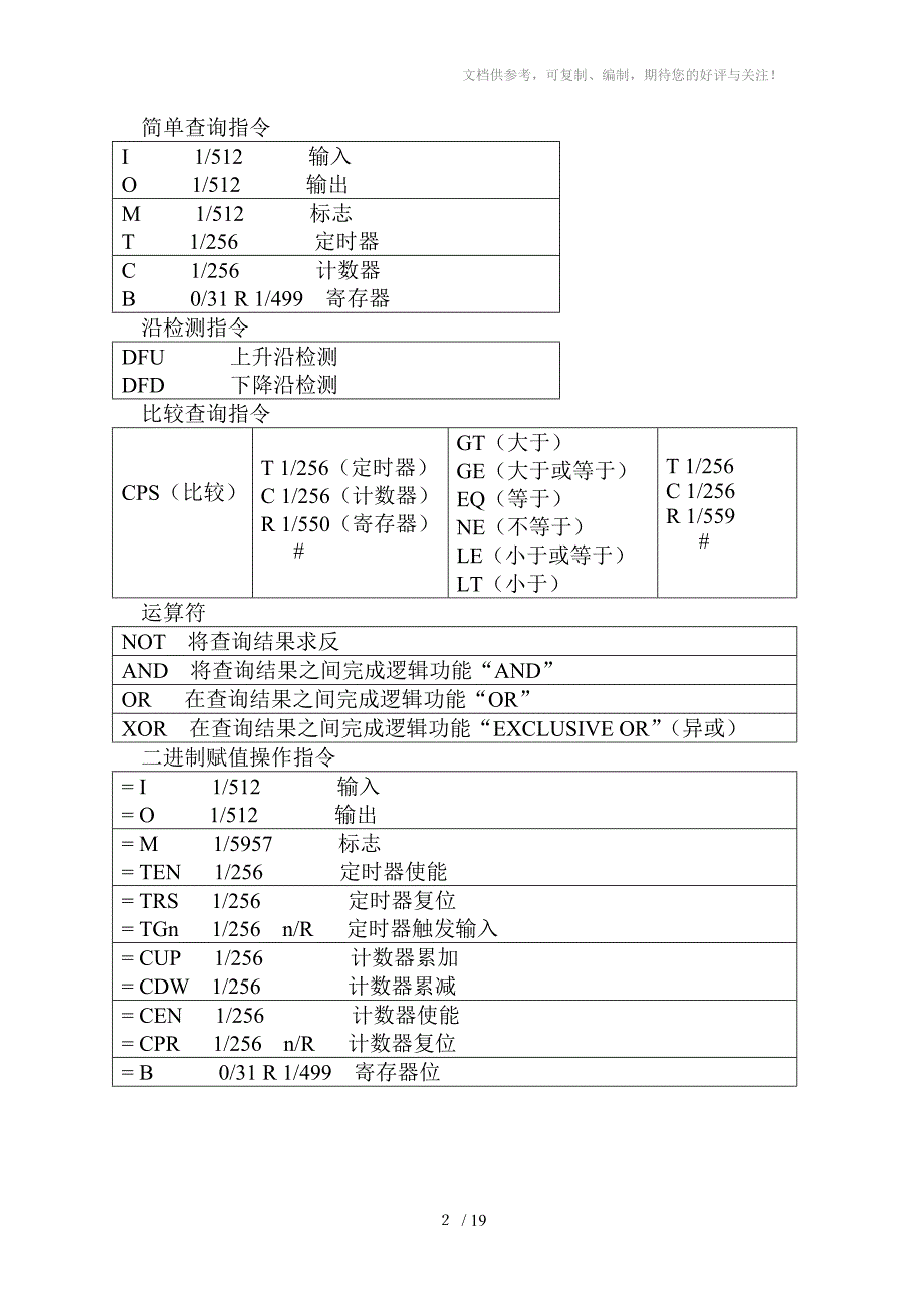 PLC编程指令总汇_第3页
