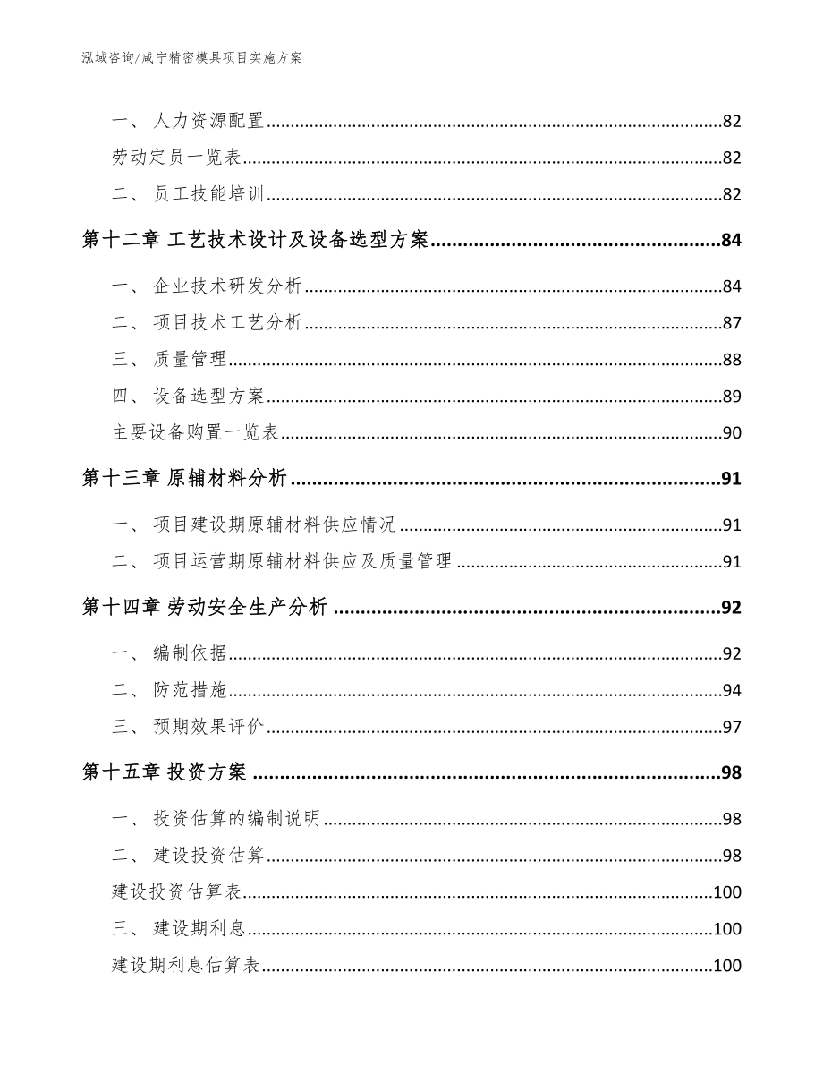 咸宁精密模具项目实施方案（模板范本）_第4页