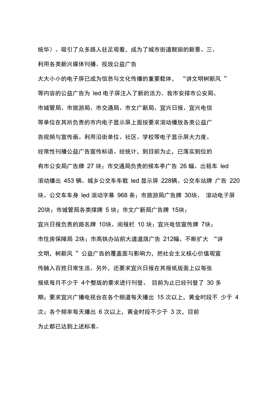 市上半年公益广告宣传工作总结_第3页