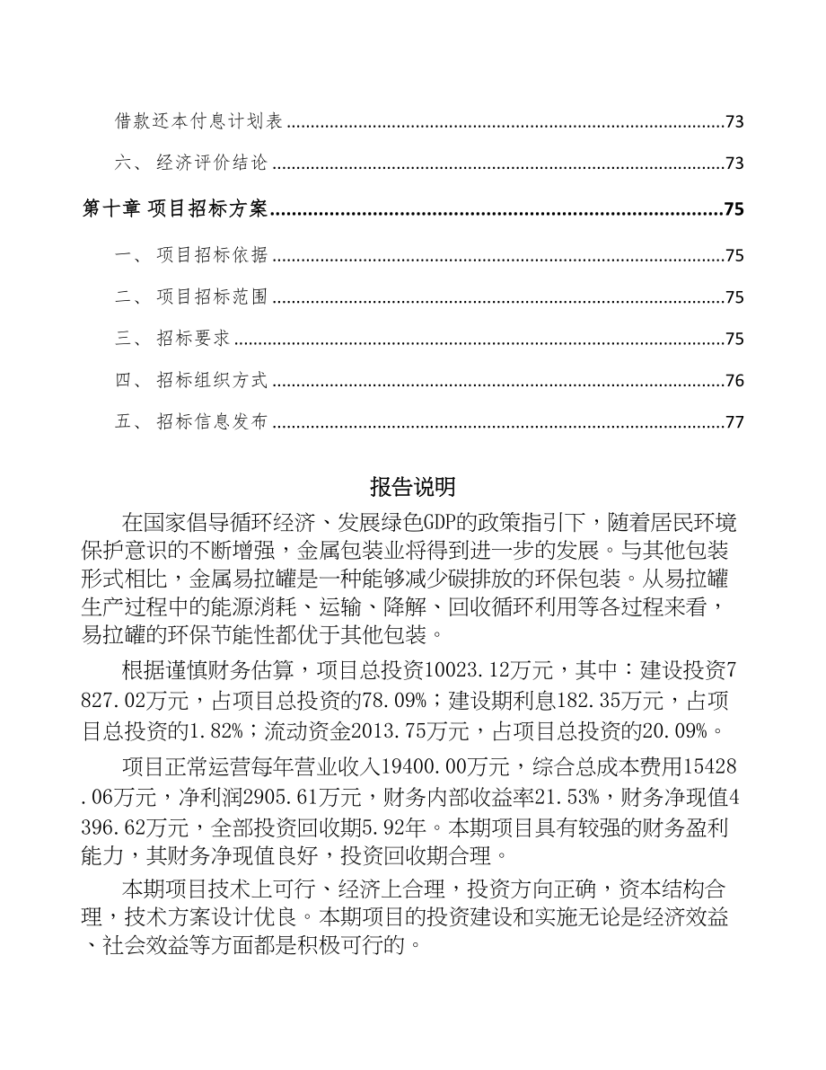 成都二片罐项目可行性研究报告(DOC 56页)_第4页