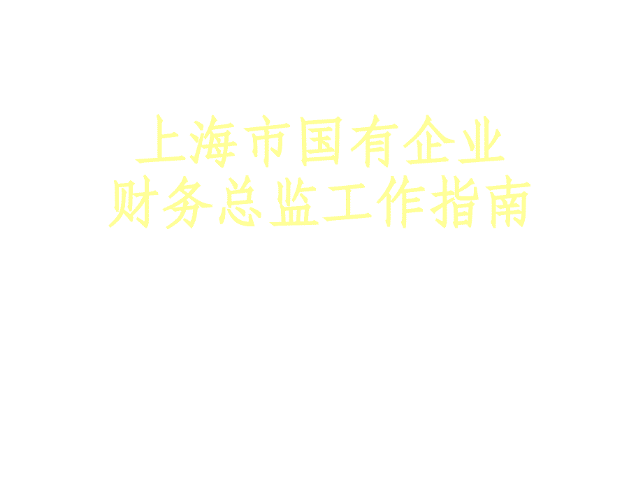 财务总监指南PPT课件_第1页