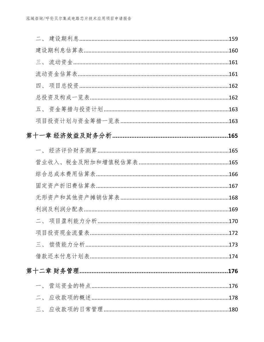 呼伦贝尔集成电路芯片技术应用项目申请报告_范文_第5页